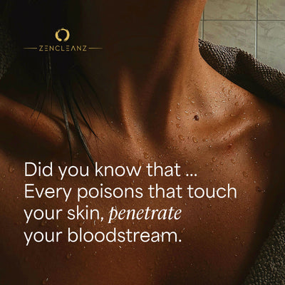 Did You Know That... Every Poisons That Touch Your Skin, Penetrate Your Bloodstream.