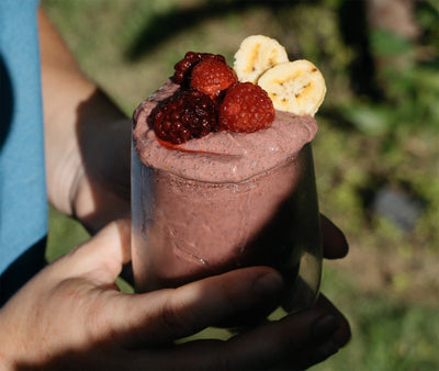 Natural Liver Cleanse Smoothie with Black Tahini & Berries