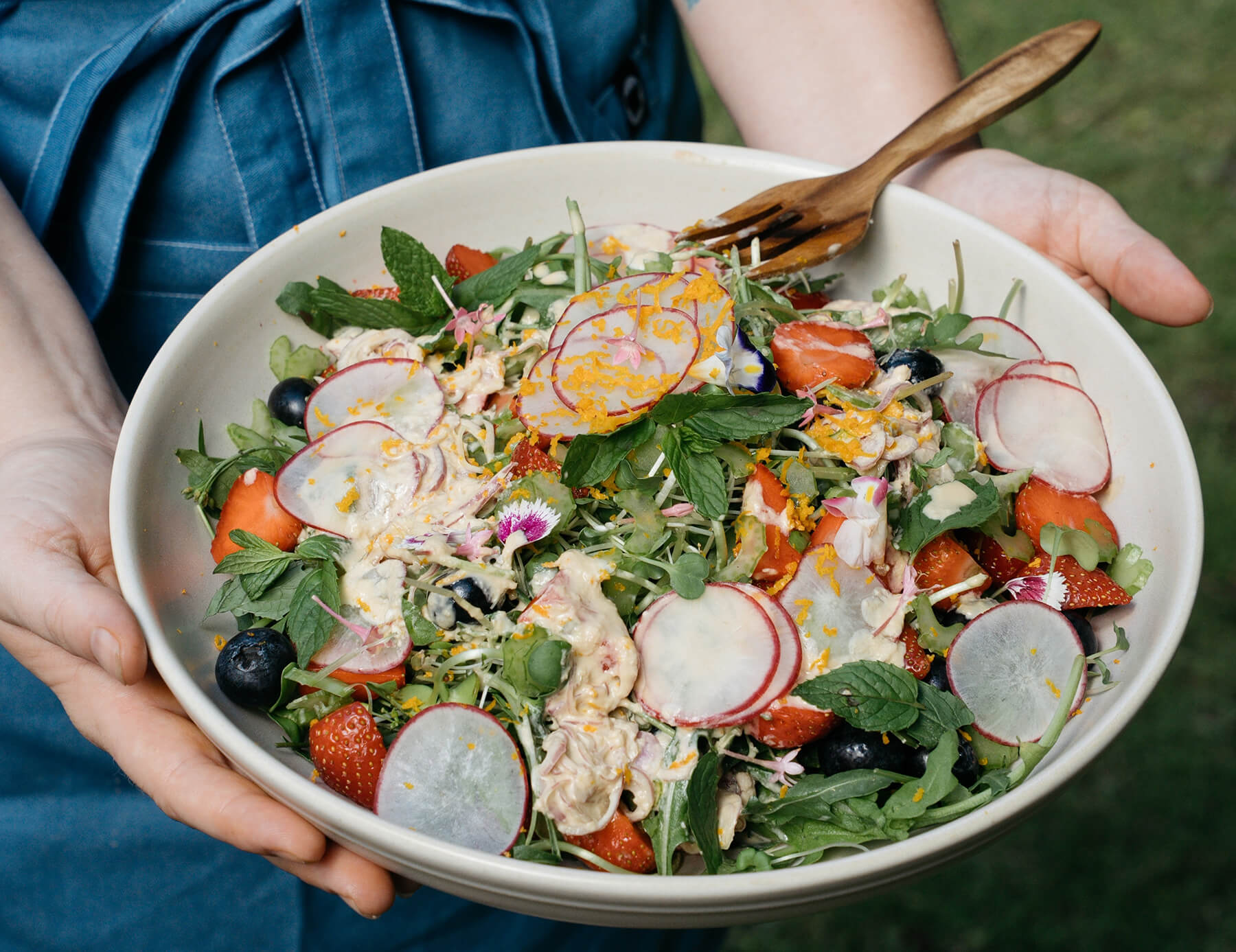 Best Foods for Liver Health: Berry Sprout Detox Salad